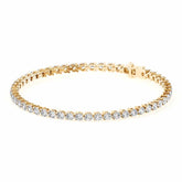 5 Ctw Diamond Tennis Bracelet - Three Prong
